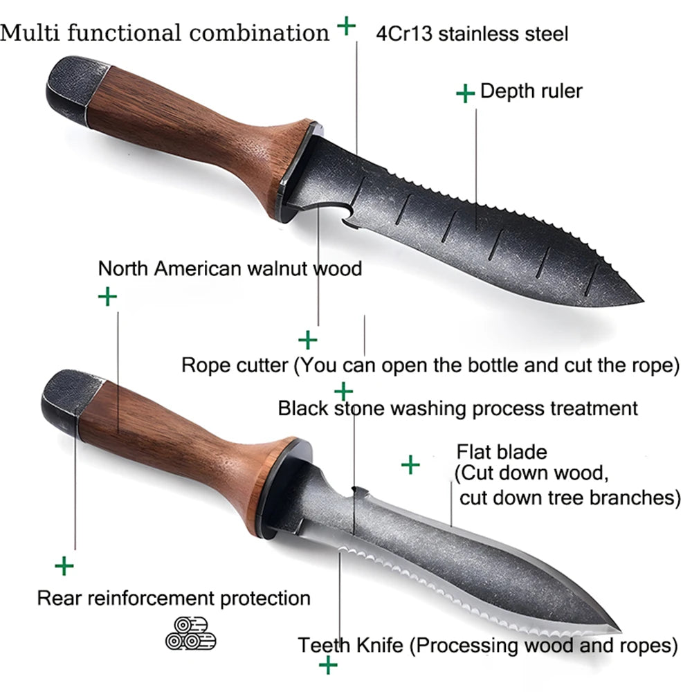 Multi-Purpose, Rust-Resistant Blade & Sheath for Backyard, Camping & Bush-Crafting 9929391636801-1