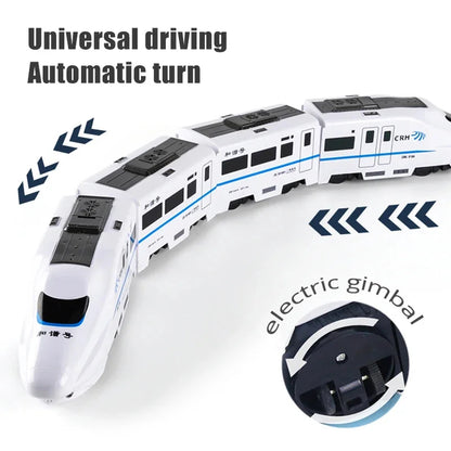 Kids Automatic Direction Changing Self-Driving Train Toy With Lights 5 Trains 10521987023194-1