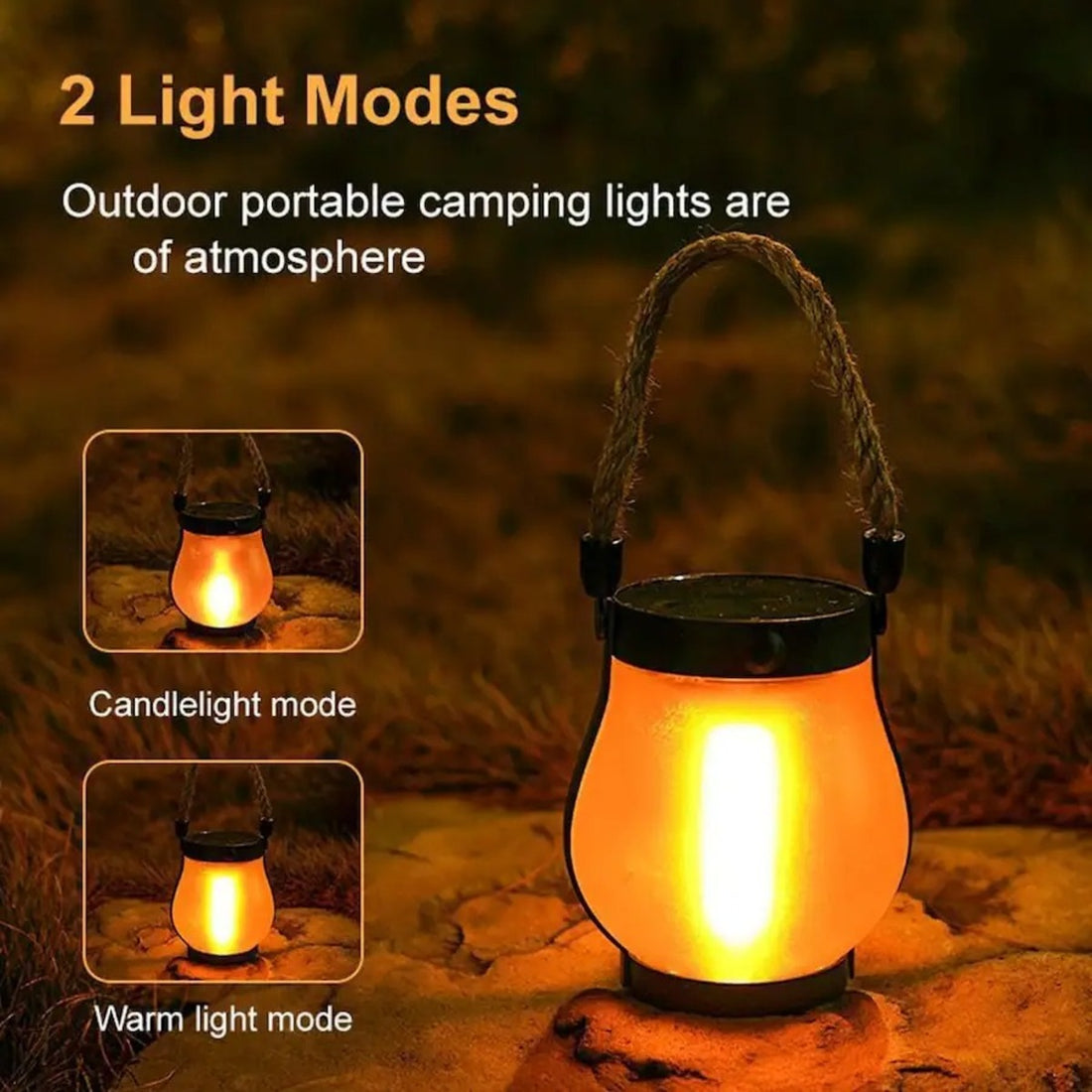 Solar Lantern Outdoor Lamp Waterproof Flame Light For Garden 9213797794035-1