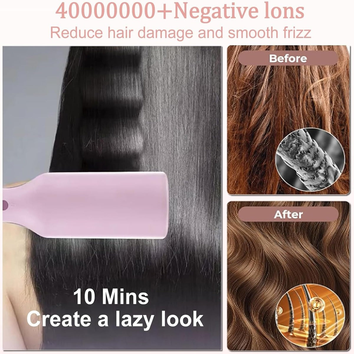 Automatic Curling Wand Creates Beachy Waves Easily For Relaxed Styled Hair 9195961778502-1