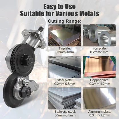 Metal Nibbler Drill Attachment Cutter Tool For Sheet Metal Cutting 8545290584366-1