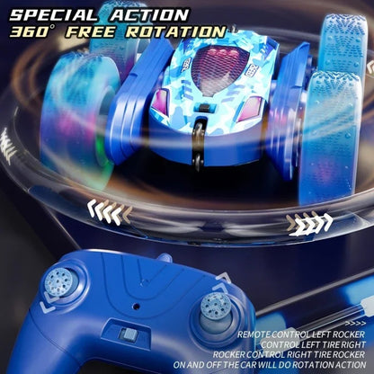 Rc Stunt Car Double Sided Flip 2.4G Remote Control Cars 360¡Ã Rotation Rc Off Road Drift Car Children Gifts For Kids Adults Boys 9751061496115-1