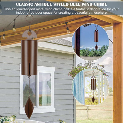 Deep Resonance Serenity Bell - Outdoor Musical Wind Chime and Home Decor (6x6x48CM) 7834118750406-1