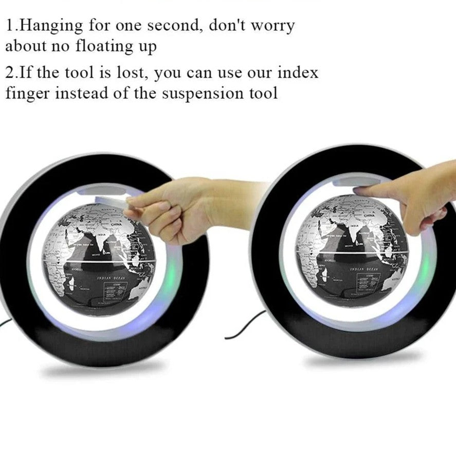 Levitating Led Globe – Magnetic Floating World Map With Light-Up Frame Modern Decor & Unique Gift Idea 10284816105750-1
