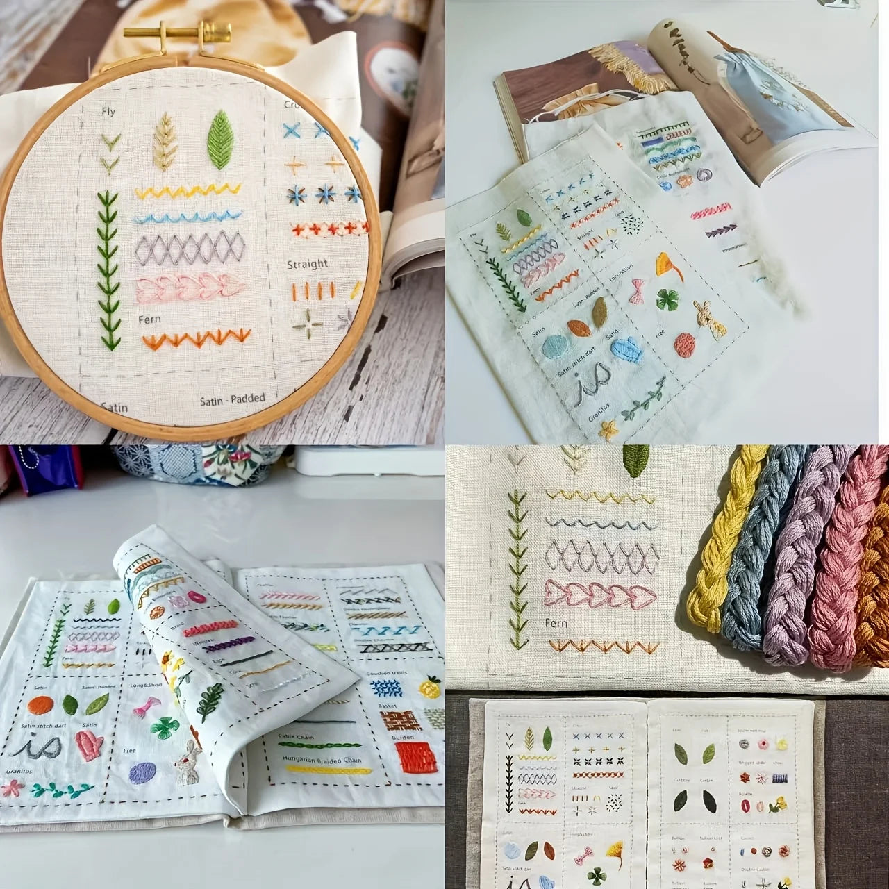 Embroidery Kit Journal to Creatively Craft, Stitch, and Share Your Story Set 15138893594950-1