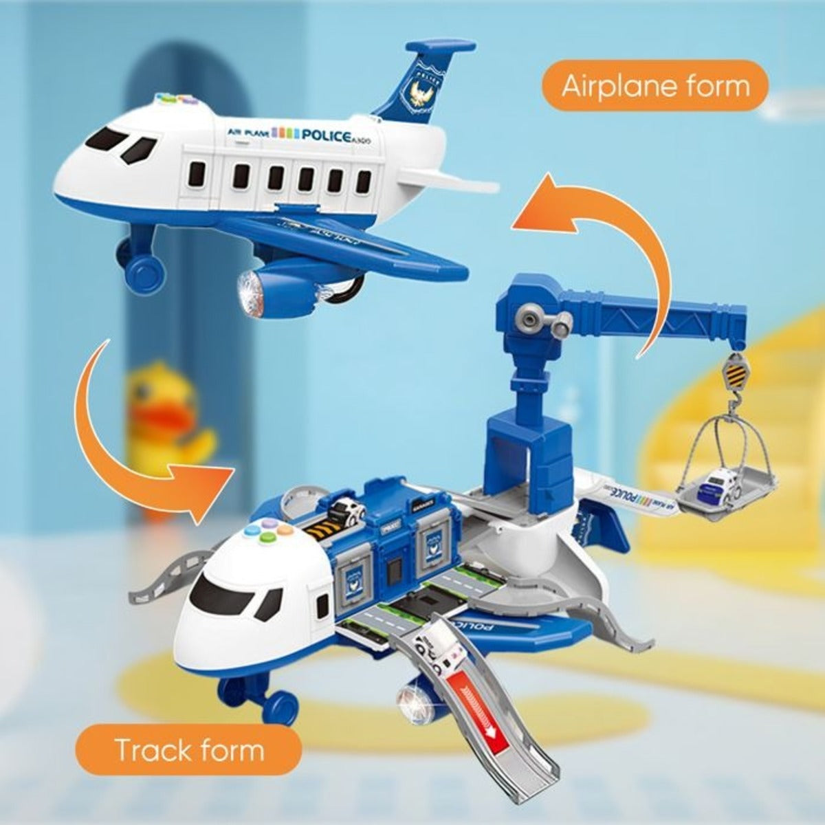 Interactive Professional Plane Play Set - Size Passenger Plane Kids Airliner Toy Car for Children's Gift (4+ year) BER-SPEELGOED-TEC