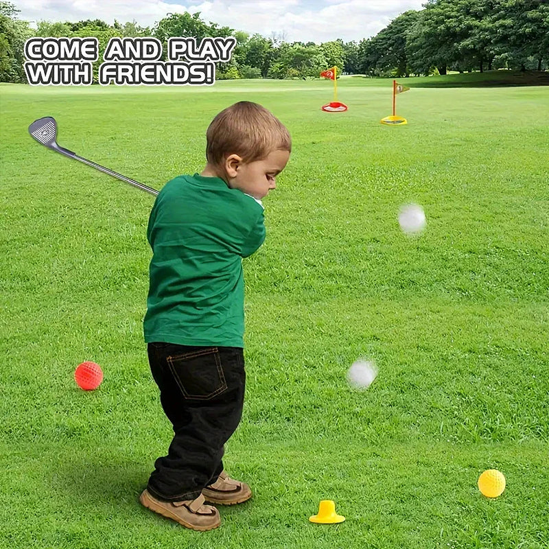 Swingiq – Adjustable Children'S Golf Set With Telescopic Clubs, 3 Balls & 2 Targets For Children Aged 3–8 Years 10590817845512-1