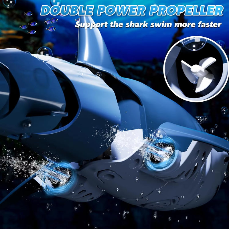 Sharky Remote Controlled Swimming Shark Toy 8561608425818-1