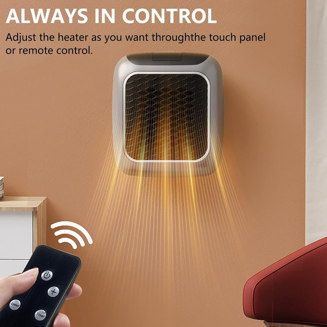 Portable Electric Space Heater - Compact & Energy-Efficient Heating Solution SH1751817214987860672