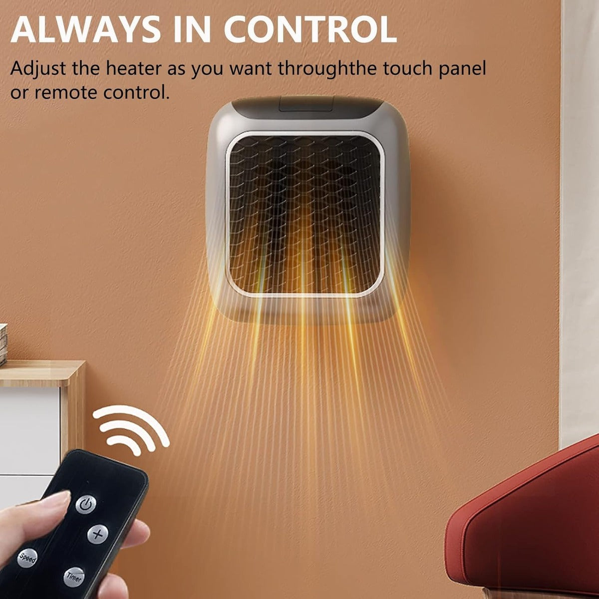 Portable Electric Space Heater - Compact & Energy-Efficient Heating Solution SH1751817214987860672