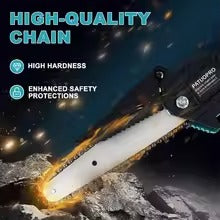 Cordless Electric Chainsaw - Lightweight, Ergonomic Design & Ideal for Effortless Pruning and Trimming 9952493404481-1