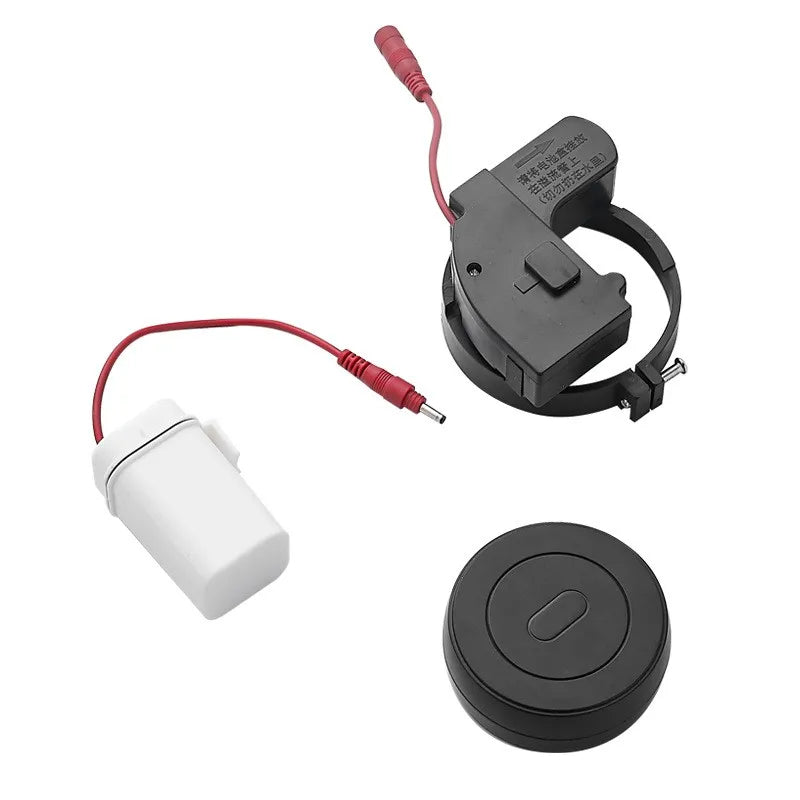 Touchless Intelligent Auto-Flush Sensor - Adjustable Automatic Motion Sensor Toilet Flush Kit Powered by Batteries 7974825361606-1