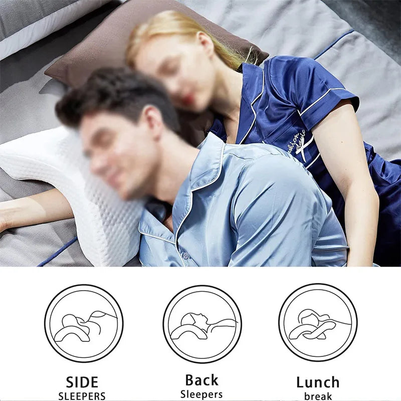 Couples Preferred Memory Pillow - U-shaped Bending Pillow, Slow Rebound Arch Nap 2498529755194-1