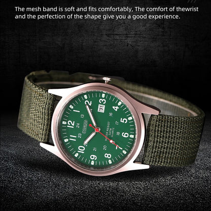 Luminous Military Wristwatch with Tactical Features - Waterproof, Shock Resistant 9902979318081-1