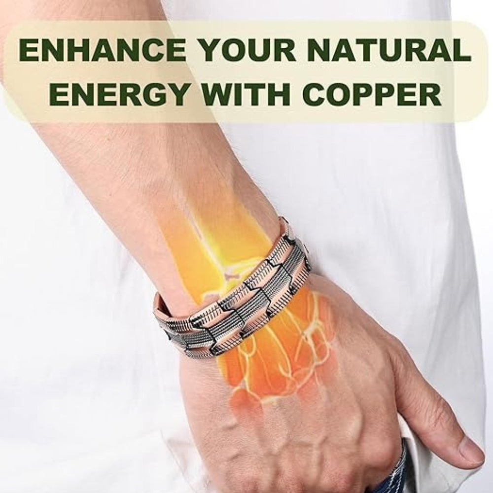 Pure Copper Magnetic Therapy Bracelet For Men'S Health 12044082315582-1