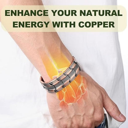 Pure Copper Magnetic Therapy Bracelet For Men'S Health 12044082315582-1