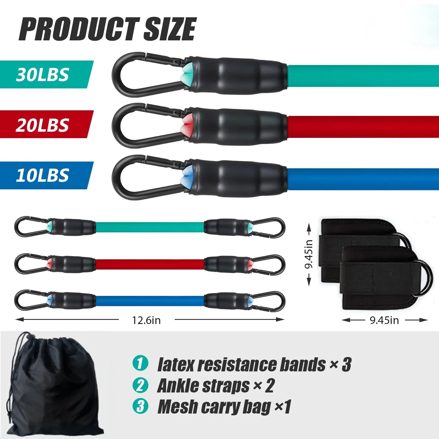 Ankle Resistance Bands Set – Strengthen And Tone Your Legs