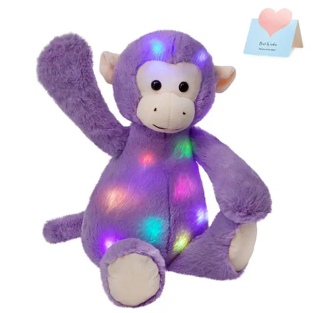 Rainbow Led Monkey Stuffed Animal