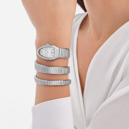 Women's Fashion Watch – Luxury Snake Bracelet Watch, Quartz Movement, Gift for Her