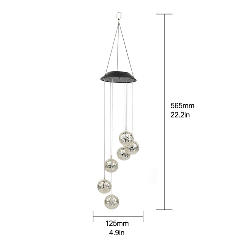 Solar Wind Chime Outdoor Light