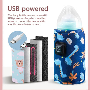 Portable Baby Bottle Warmer With Usb And Thermal Bag