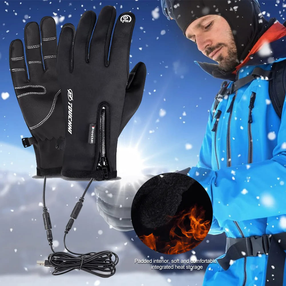 Unisex Heated Ski Gloves – USB Electric Warming Gloves 166182