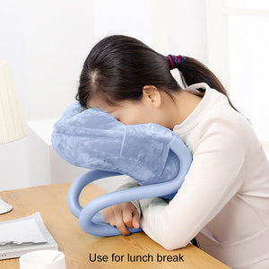 2-In-1 U-Shaped Neck Pillow With Tablet And Phone Holder