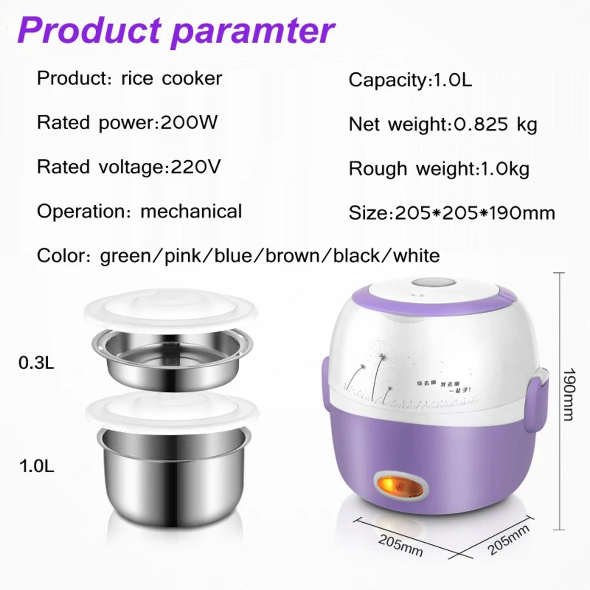 Portable Electric Hot Pot Cooker 7222922903750-1