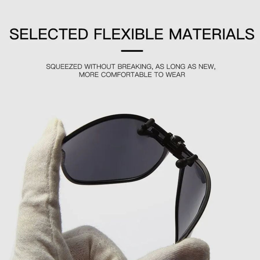 Polarized Clip On Sunglasses Men Photochromic Car Driver Goggles Night Vision Glasses Anti Glare Vintage Square Glasses SH1751817214987861000