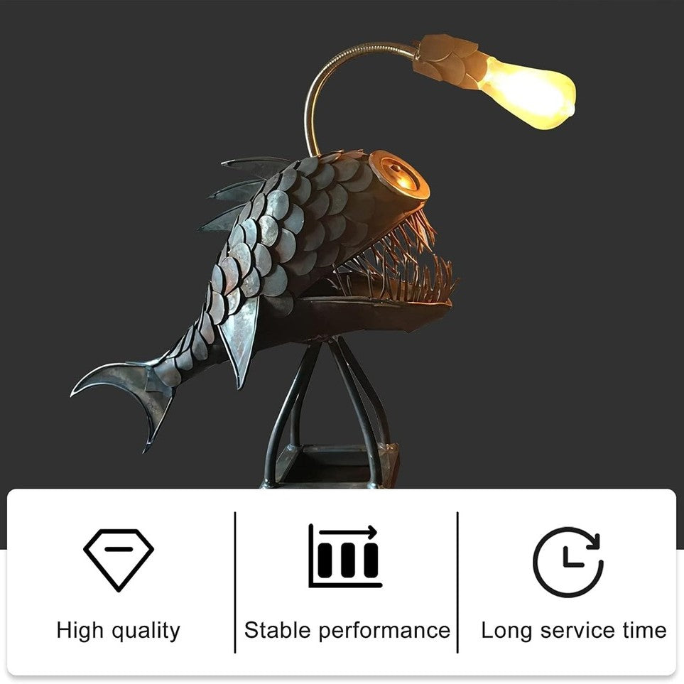 Steampunk Angler Fish Lamp – Cool & Unusual Floor Lamp for Your Home 9841546592577-1
