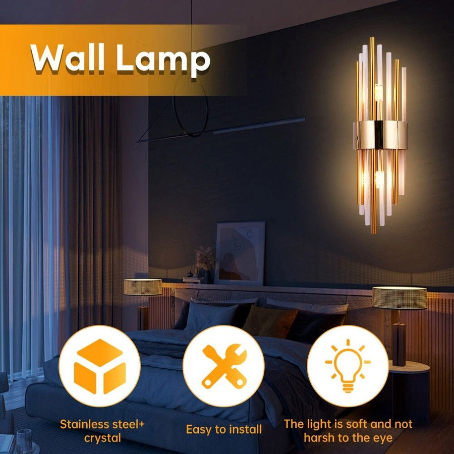 Luxuria Designer Wall Light for Bedroom – Sophisticated & Warm Atmosphere SH1751817214987861000