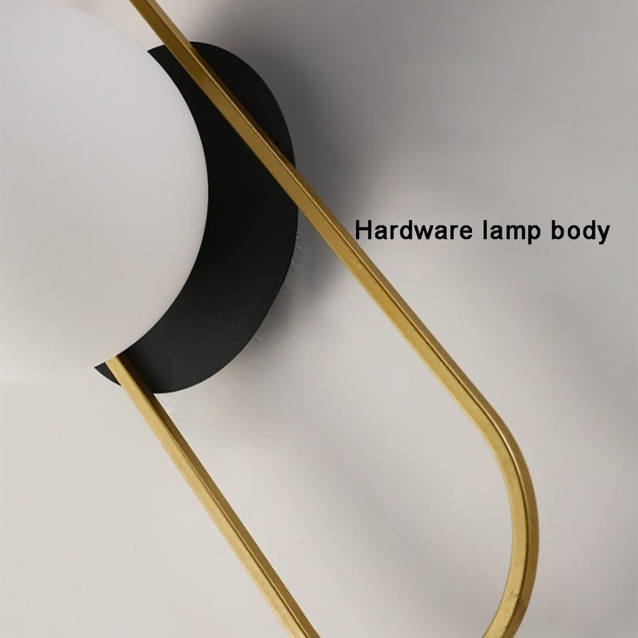 Nordic Golden LED Wall Lamp – 9W G9 Bulb Wall Sconce for Bedroom, Living Room, and Bathroom - Neutral Light