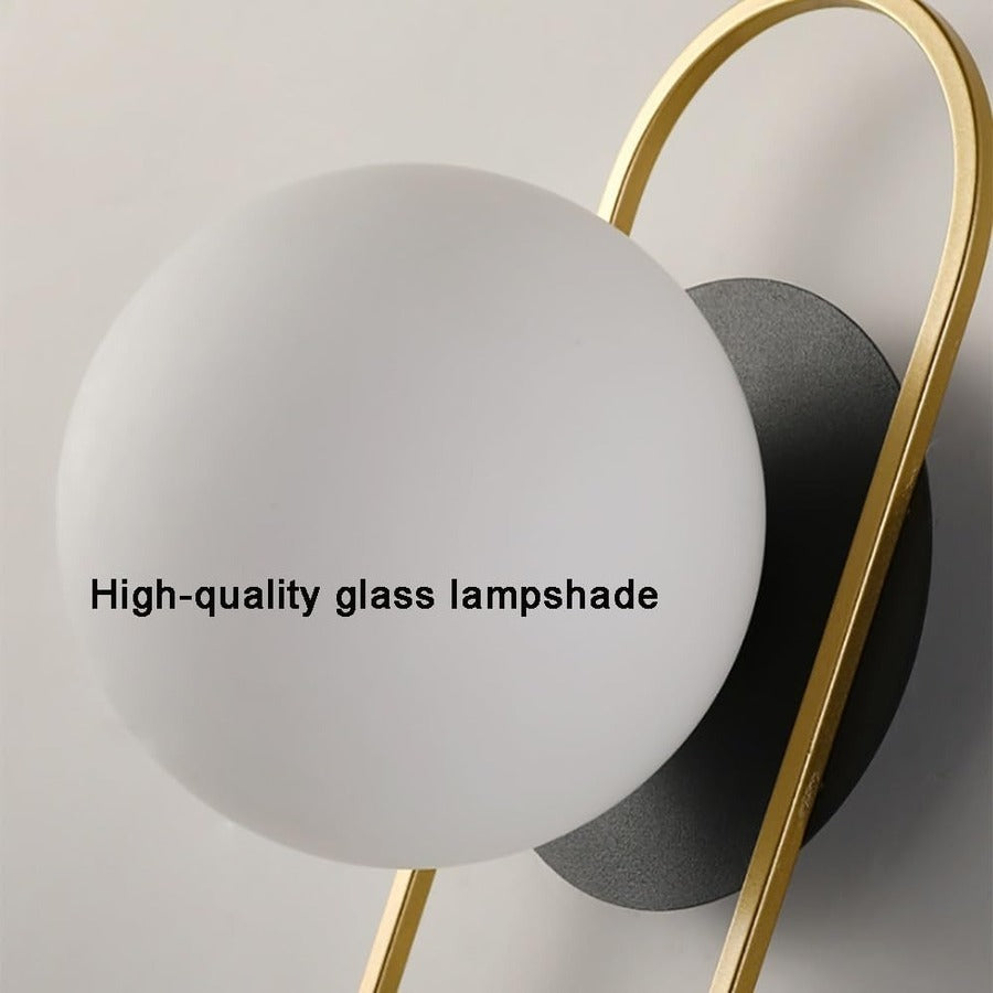 Nordic Golden LED Wall Lamp – 9W G9 Bulb Wall Sconce for Bedroom, Living Room, and Bathroom - Neutral Light