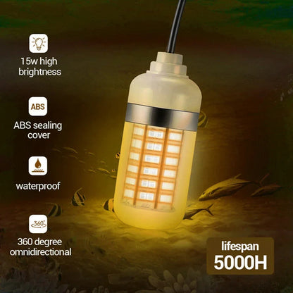 Underwater Night Fishing Light - Lumens Fish Attracting Light, Night Fishing Light 7881721544902-1