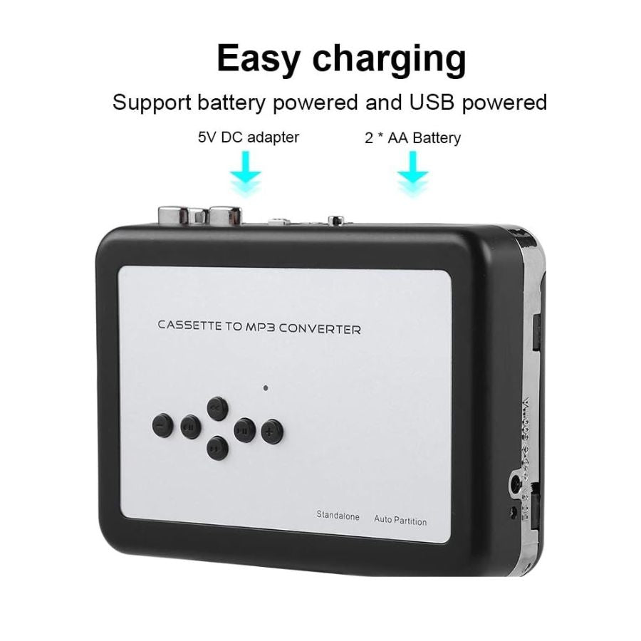 Walkman USB Cassette Capture to MP3 Converter 6149048402118-1