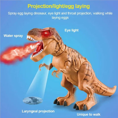 Dino-Rific RC T-Rex Toy - Roaring, Walking, Mist-Spraying Fun for Kids (3+ years) 8135955579095-1