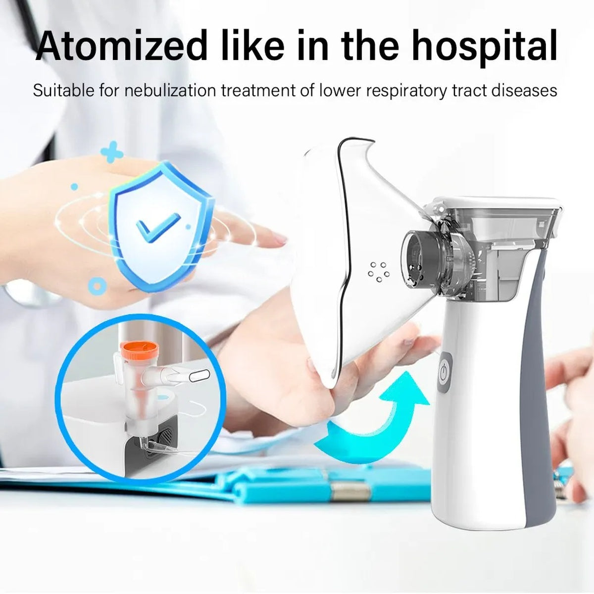 Portable Mesh Nebulizer – Handheld Breathing Relief