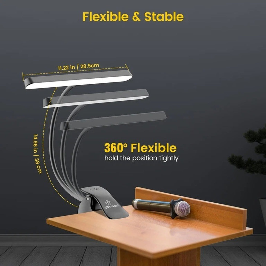 Led Music Stand Light – Super Bright Eye-Caring Clip-On Piano Light, Usb-C Rechargeable, Dimmable For Music Sheets And Reading 14891219878212-1