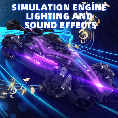 Rc Car Led Light 2.4G Radio Remote Control Cars Sports High Speed Drive Car Rc Watch Gesture F1 Formula Racing Boys Toy Supercar 4Y+