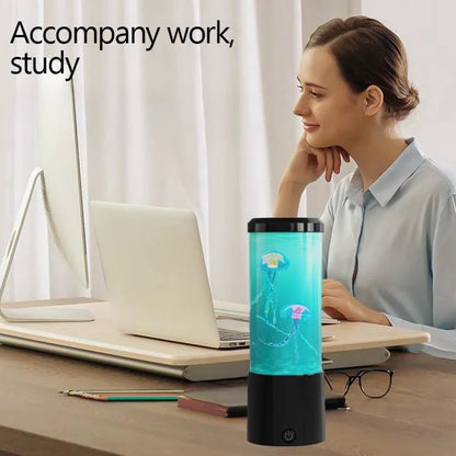 Soothing Led Jellyfish Aquarium Lamp With Color Changing Sensory Lights