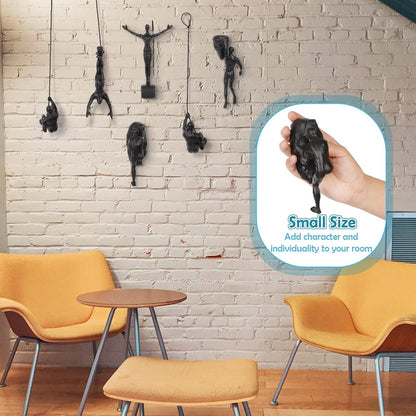 Wall Climbing Resin Sculpture Decorative Figure Home Hanging Decor 8496298688814-1