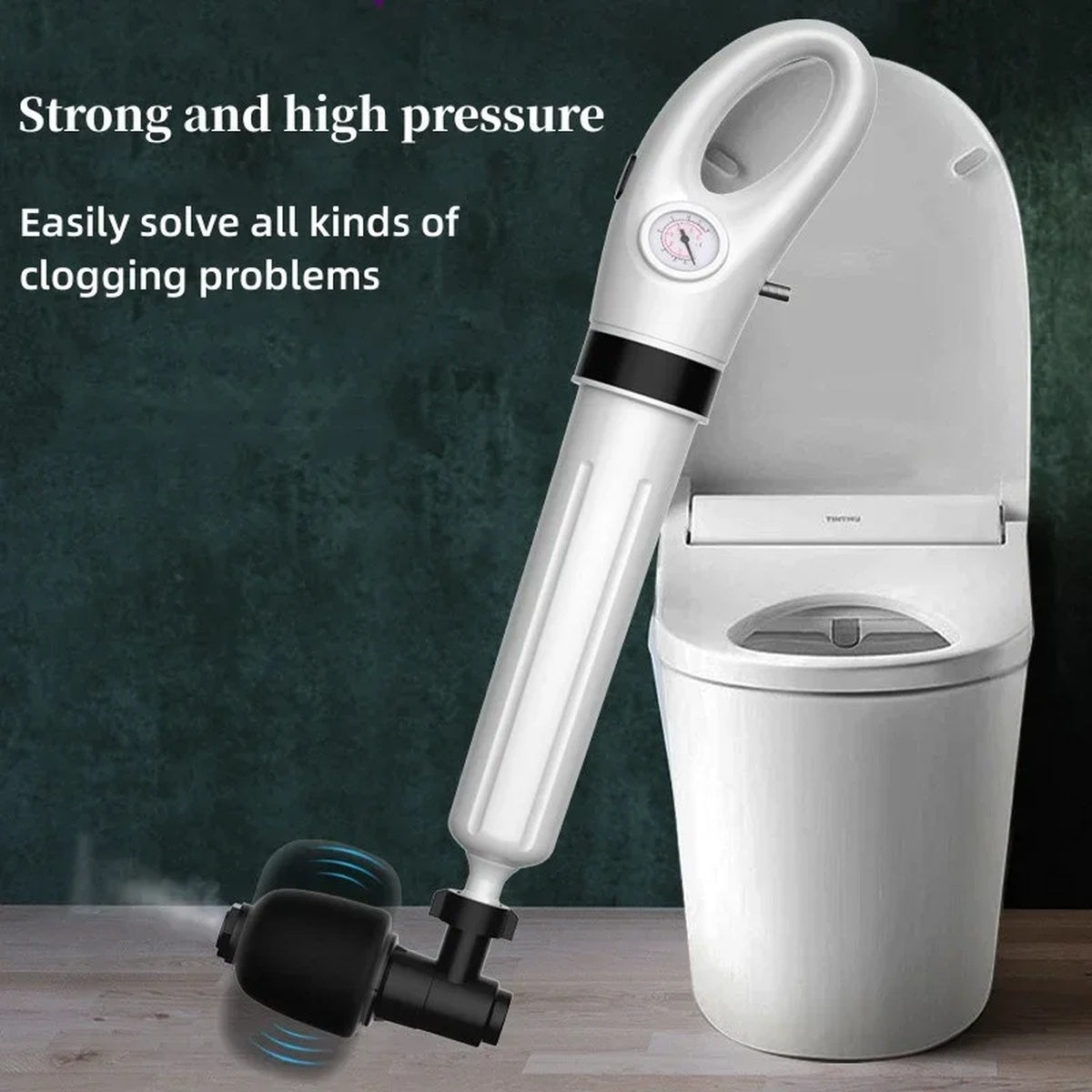 Toilet Plunger - Fast-Acting Tool for Drain and Toilet Blockage Solutions 9851718238529-1