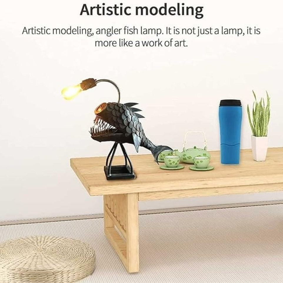 Steampunk Angler Fish Lamp – Cool & Unusual Floor Lamp for Your Home 9841546592577-1