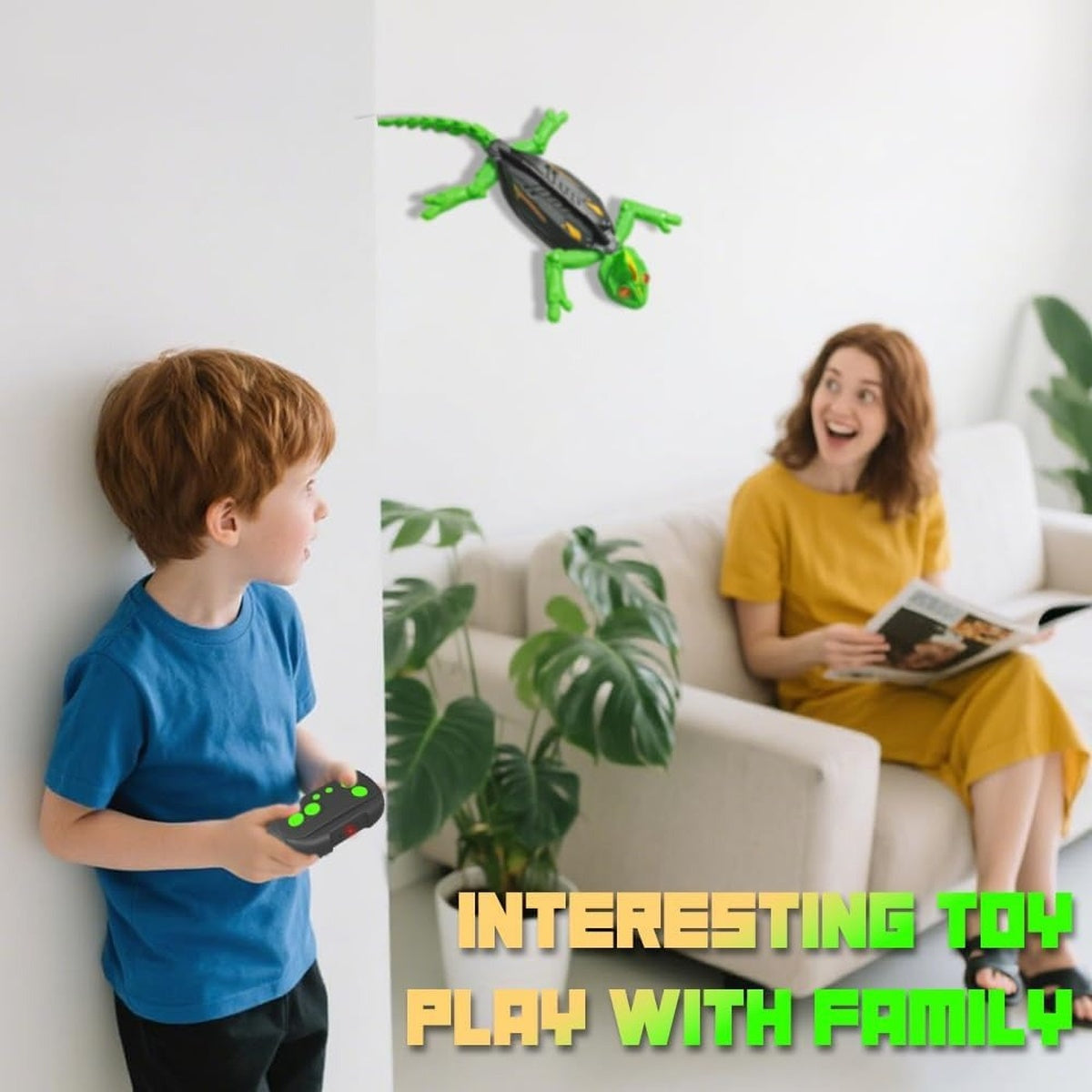 Wall Crawler Gecko - Led Rc Toy For Indoor Family Fun & Prank Gifts 9922844262690-1