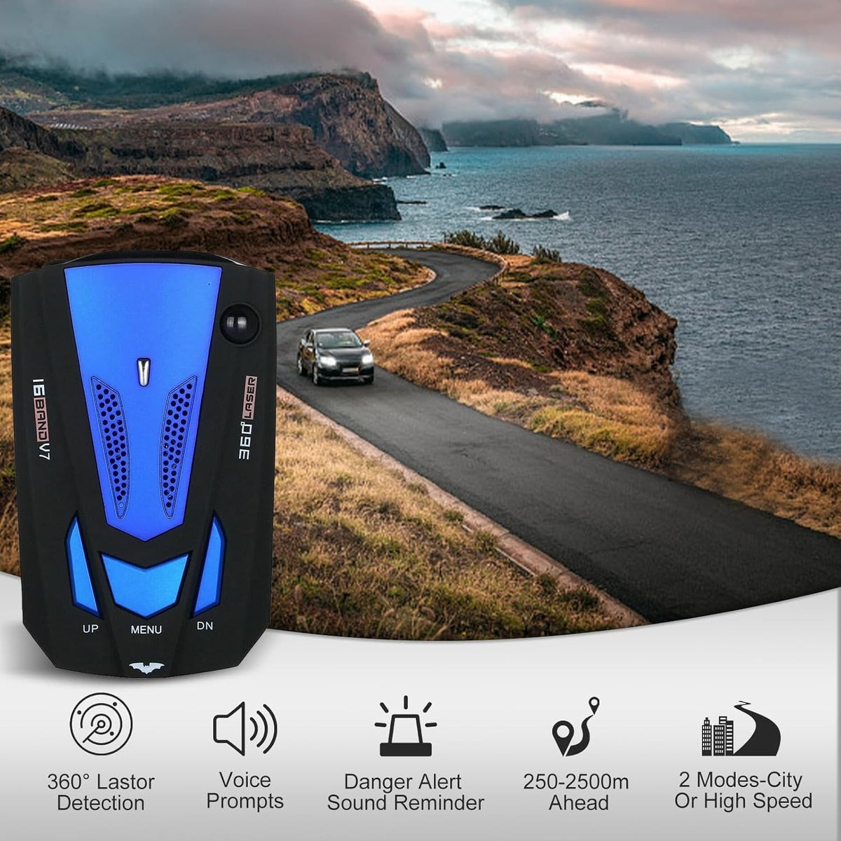 Flash Speed Camera Detector with Precision Long-Range Detection for Safe Driving 9867490263361-1