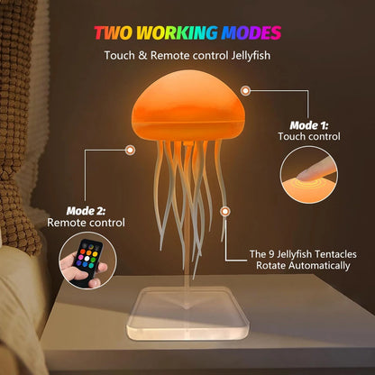 Jellyfish Ambient Lamp Creates Calming Color Shifting Light For Relaxation 8624208314610-1