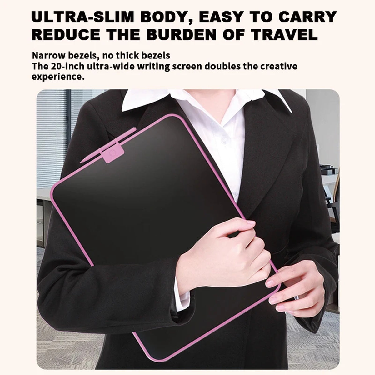 LCD Writing Tablet – Colorful Screen with One-Tap Erase & Pressure-Sensitive Drawing