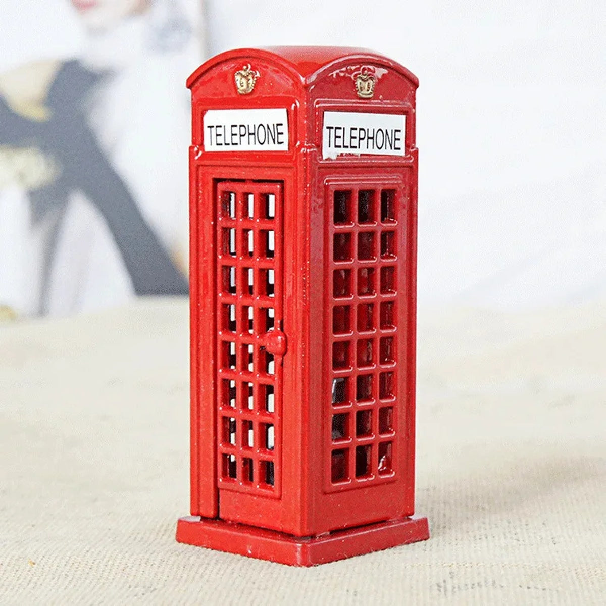 Wooden London Bus Toy – Double Decker Playset with Passengers & Driver 9633821655382-1