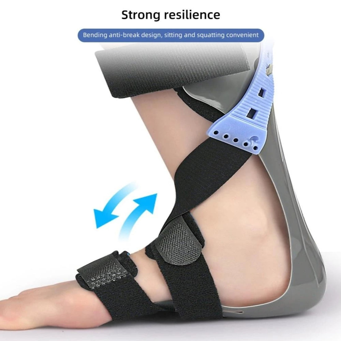 Adjustable AFO Foot Drop Brace – Ankle Orthosis Splint for Walking, Stroke Recovery & Sleeping Foot Support with Shoes 8525489864902-1