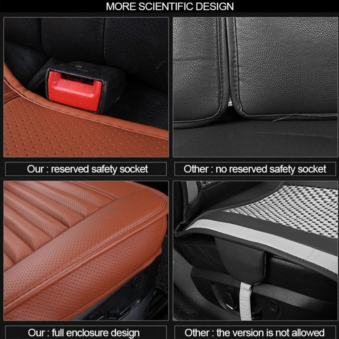 Leather Charcoal Car Seat Cushion (Absorbing odor） 4711427113062-1